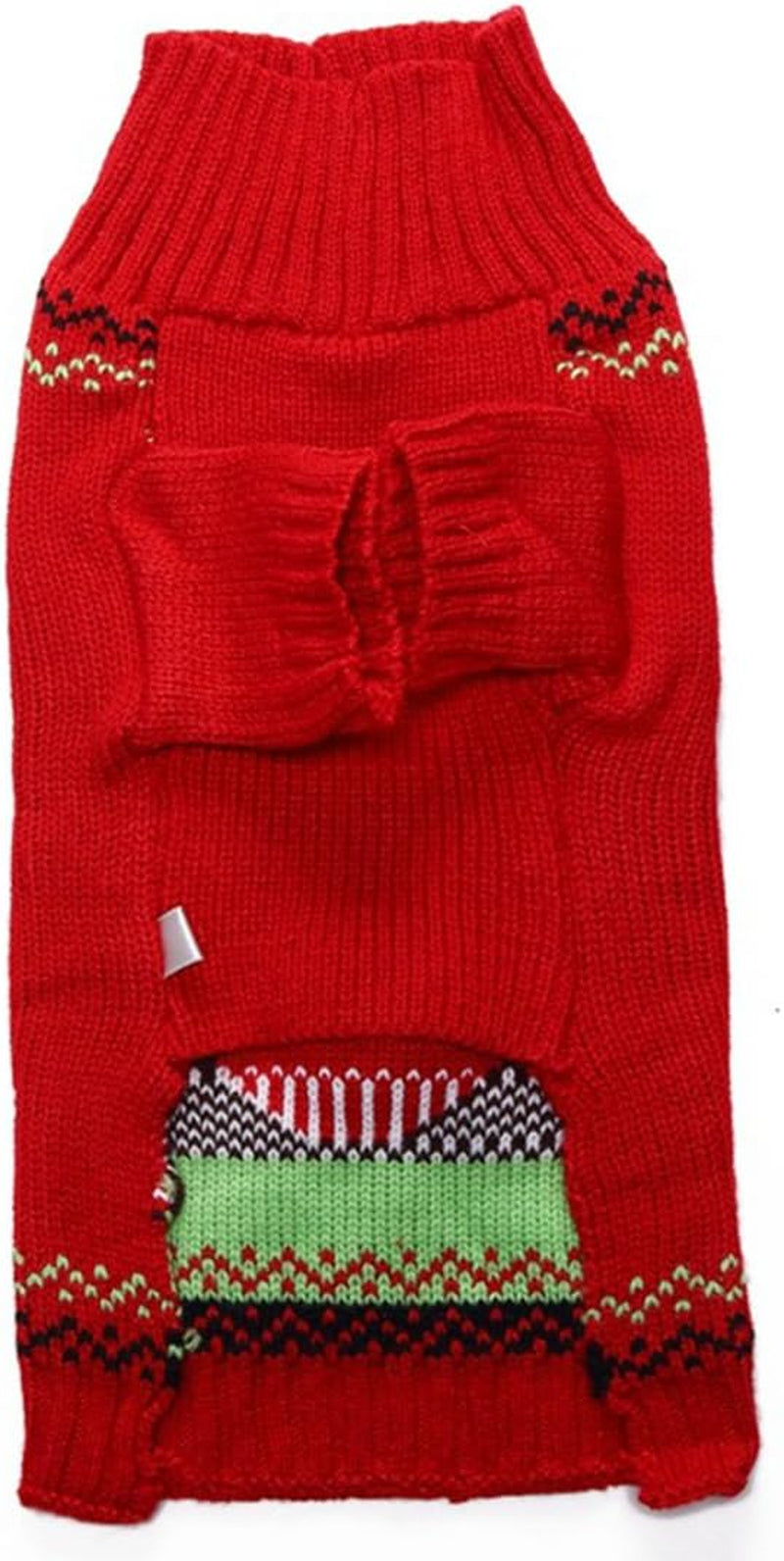 Dog Sweater Pet Clothes for Dogs Christmas Reindeer, Red, XXS