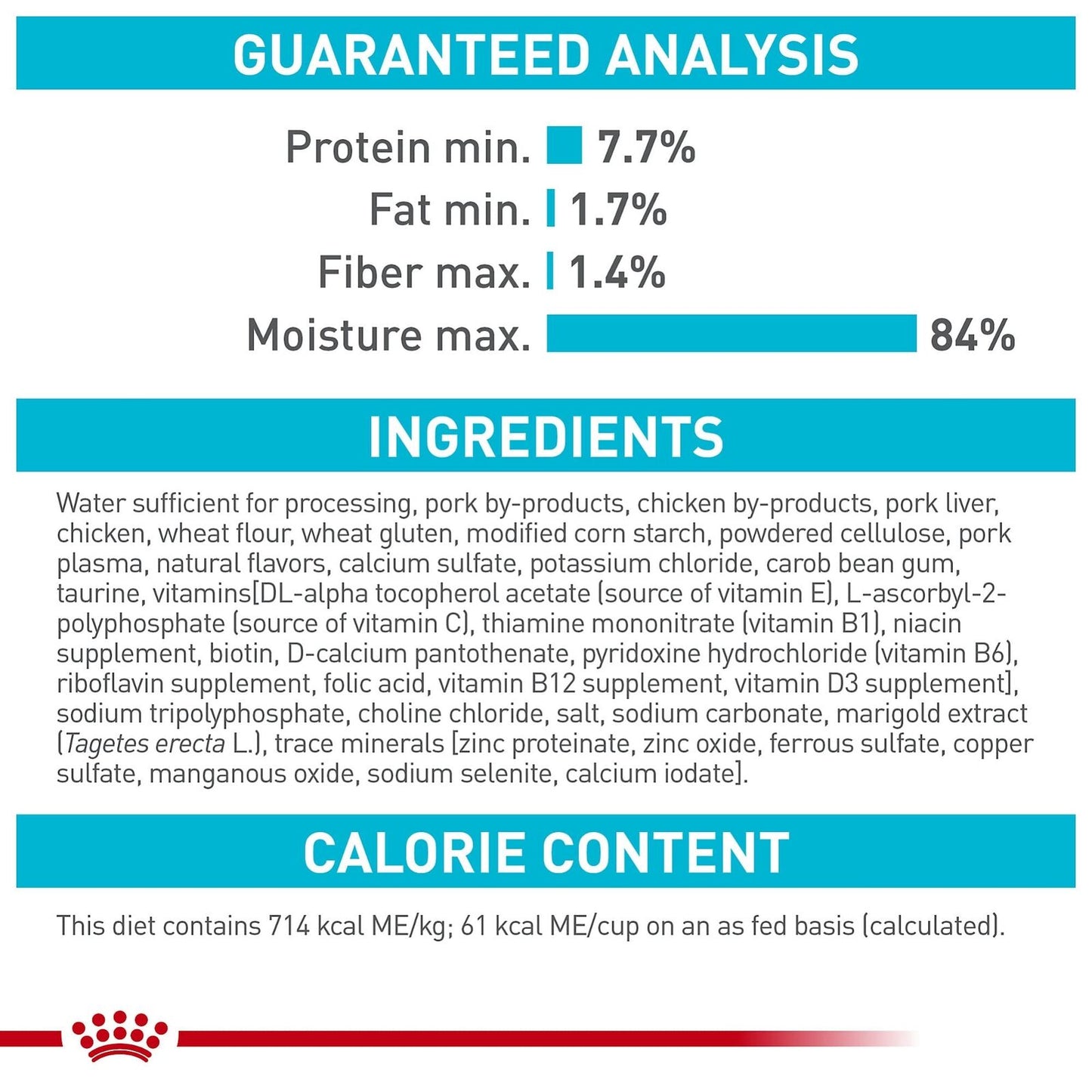 Royal Canin Feline Urinary Care Adult Wet Cat Food 3 Ounce Pack of 6