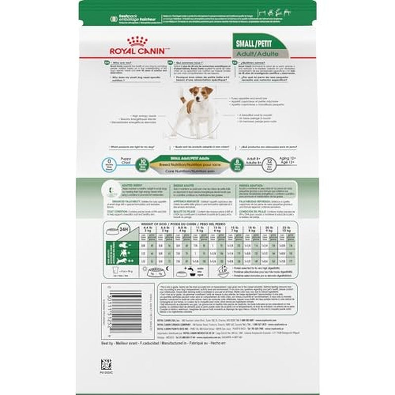 Royal Canin Small Breed Adult Dry Dog Food, 2.5 Pounds. Bag