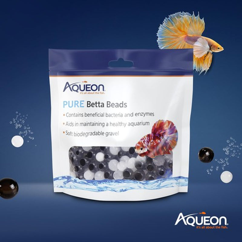 Aqueon PURE Betta Beads 12Oz Aquarium Enrichment for Betta Fish Care