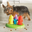 Brightkins Spinning Hydrants Dog Toy Treat Puzzle for Interactive Enrichment Training & Puppy Birthdays