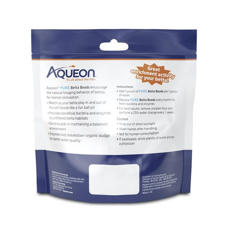 Aqueon PURE Betta Beads 12Oz Aquarium Enrichment for Betta Fish Care
