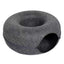 Felt Donut Bed for Cats House with Breather Hole Dog Bed Interactive Play Toys for Cats to Hide 2 in 1 Tunnel for Cats Bed