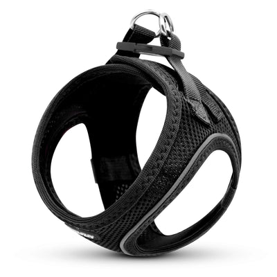 Dog Harness for Small & Medium Dogs Reflective Step in Puppy Harness Black