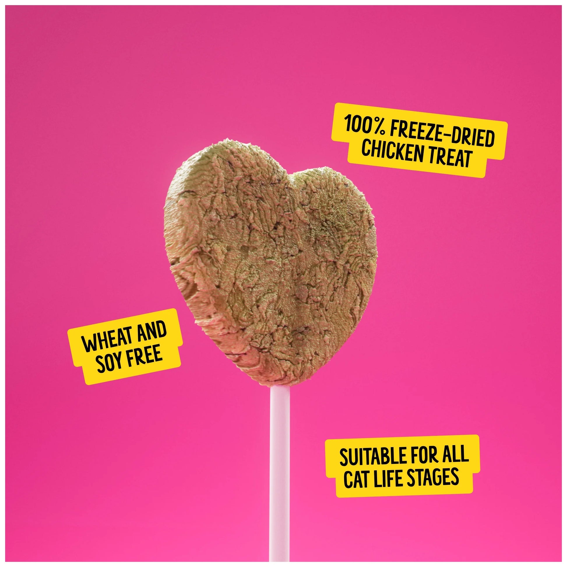 Purrpops, Freeze Dried Dried Catnip Flavored Lollipop Cat Treats, 4 Pieces