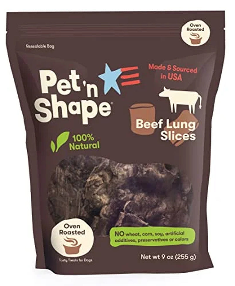 Beef Lung Dog Treats – Made and Sourced in the USA - Natural Healthy Treats, 9 Ounce