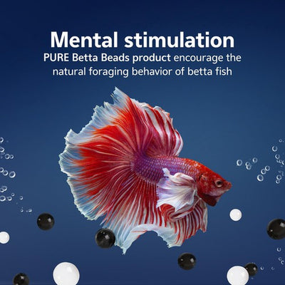 Aqueon PURE Betta Beads 12Oz Aquarium Enrichment for Betta Fish Care