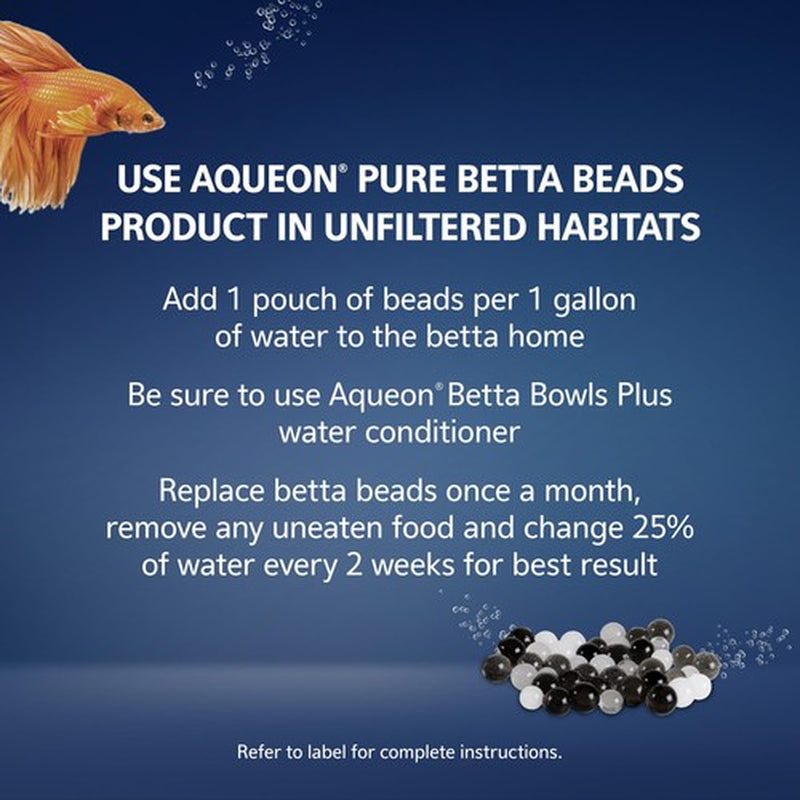 Aqueon PURE Betta Beads 12Oz Aquarium Enrichment for Betta Fish Care