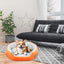 Dog Beds for Small Dogs Puppy Bed Pet Cats Bed with Removable Cushion for Indoor Cats Dogs, Orange