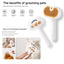 Steam Brush Pet Grooming & Spray - 3-In-1 Depilation Tool for Dogs & Cats - Water Brush for Long/Short Hair - Includes Self-Cleaning & Waterless Shampoo and Empty Bottle