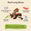Beef Lung Dog Treats – Made and Sourced in the USA - Natural Healthy Treats, 9 Ounce